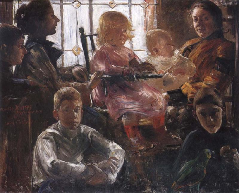 Lovis Corinth The Family of the Painter Fritz Rumpf China oil painting art